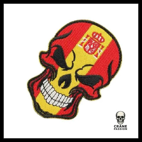 Écusson Espagne - Crâne Passion