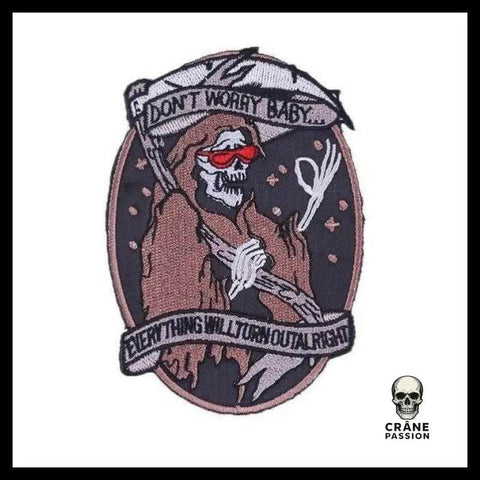 Écusson Faucheuse De La Mort - Crâne Passion