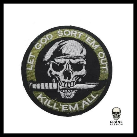 Écusson Militaire - Crâne Passion