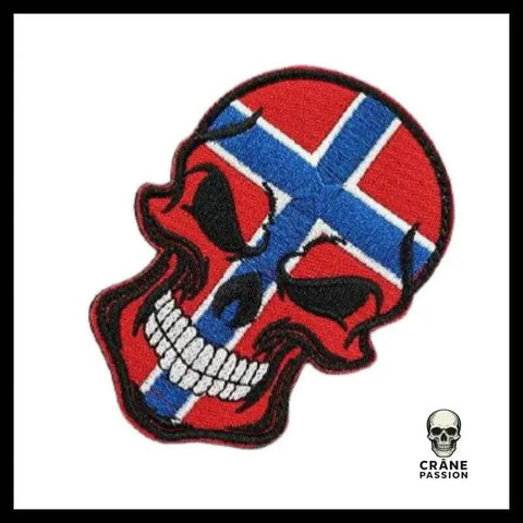 Écusson Norvège - Crâne Passion