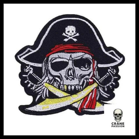 Écusson Pirate Terrifiant - Crâne Passion