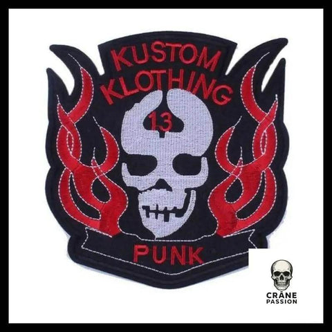Écusson Punk Rock - Crâne Passion