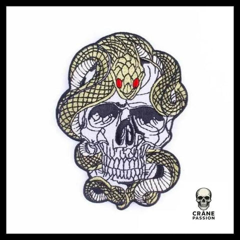 Écusson Serpent - Crâne Passion
