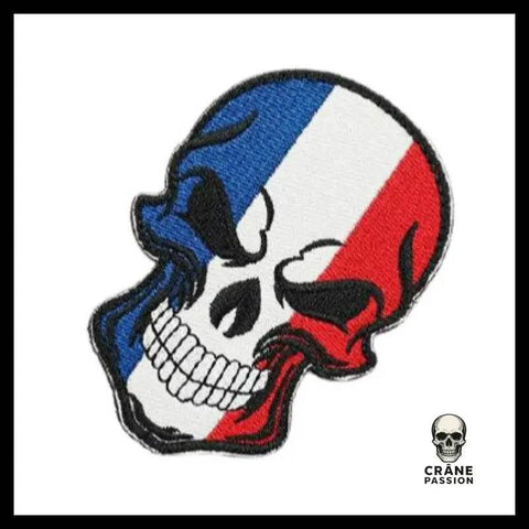 Écusson Tête de Mort France - Crâne Passion