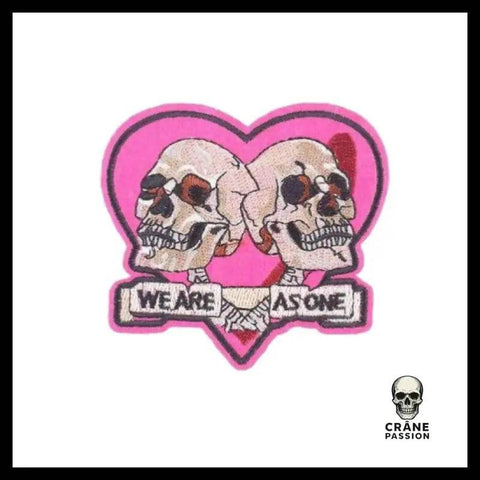 Écusson Tête de Mort Love - Crâne Passion