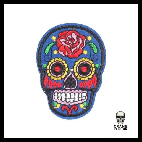 Écusson Tête de Mort Mexicaine - Crâne Passion