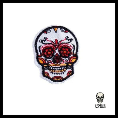 Écusson Tête de Mort Mexicaine Dessin - Crâne Passion