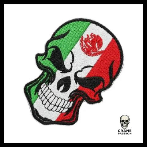 Écusson Tête de Mort Mexique - Crâne Passion