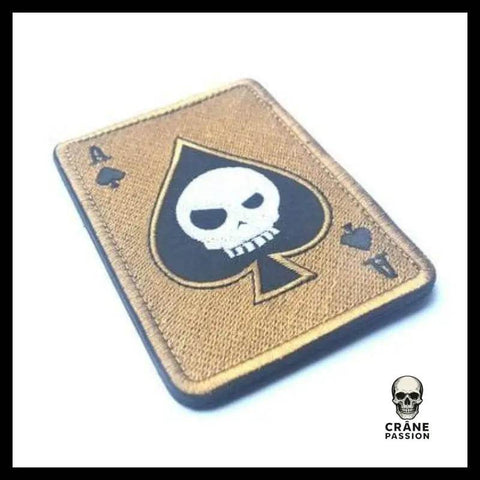 Écusson Tête de Mort Poker - Crâne Passion