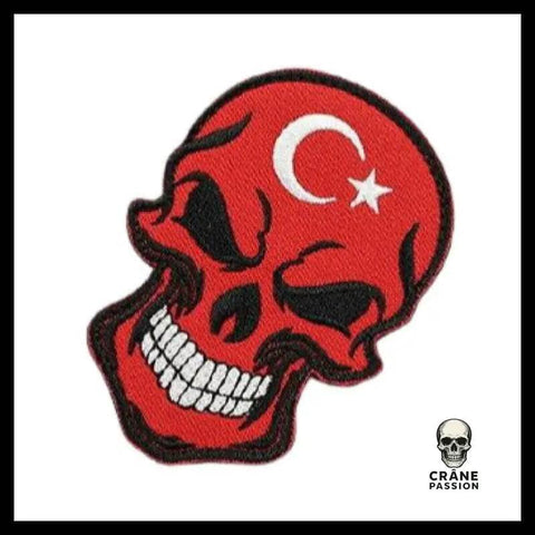 Écusson Turquie - Crâne Passion
