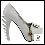Escarpin Blanc Tête de Mort - Crâne Passion