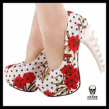 Escarpin Fleuri - Crâne Passion