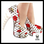 Escarpin Fleuri - Crâne Passion
