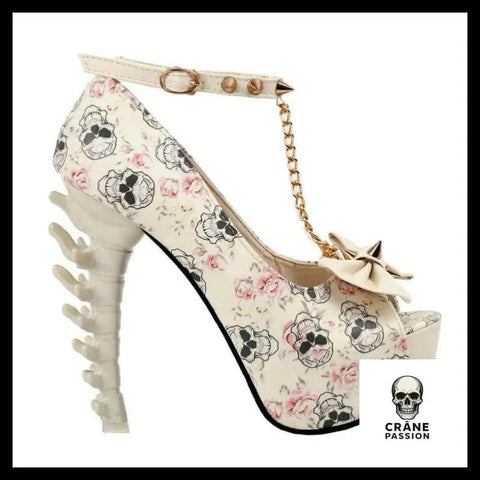 Escarpin Gothique Style - Crâne Passion