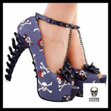 Escarpin Tête de Mort Pirate - Crâne Passion