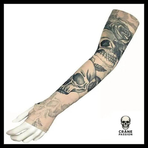 Fausse Manchette Tatouage Skull - Crâne Passion