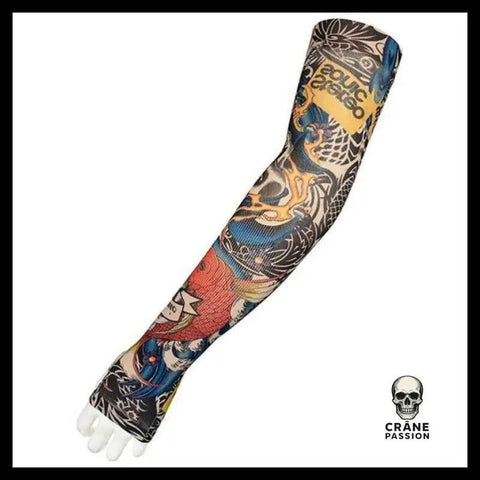Fausse Manchette Tatouage Tête de Mort - Crâne Passion