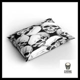 Housse de Couette Tête de Mort Noir et Blanc - Crâne Passion