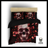 Housse de Couette Tête de Mort Romantique - Crâne Passion