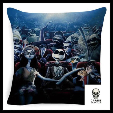 Housse de Coussin Tête de Mort Mr Jack Cinema - Crâne Passion