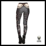 Legging Esprit Gothique - Crâne Passion
