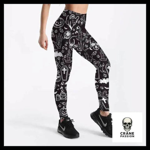 Legging Halloween - Crâne Passion