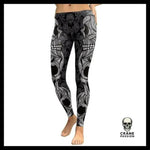Legging Skull Maori - Crâne Passion