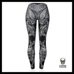 Legging Skull Maori - Crâne Passion
