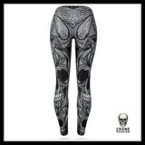 Legging Skull Maori - Crâne Passion