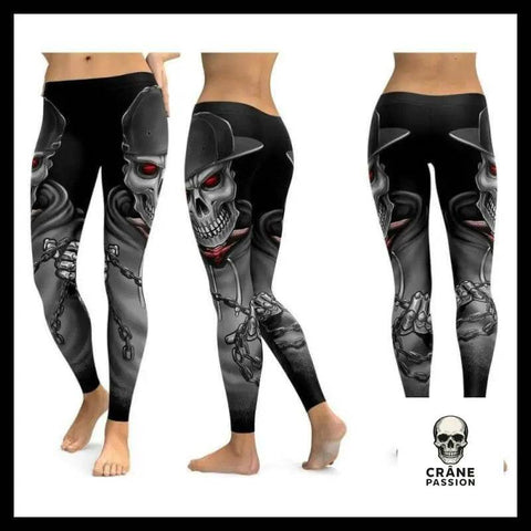Legging Tête de Mort Casquette Rap - Crâne Passion