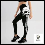 Legging Tête de Mort Colonne Vertebrale - Crâne Passion