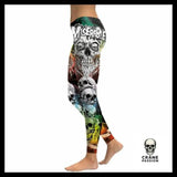 Legging Tête de Mort Colorée - Crâne Passion