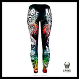 Legging Tête de Mort Colorée - Crâne Passion
