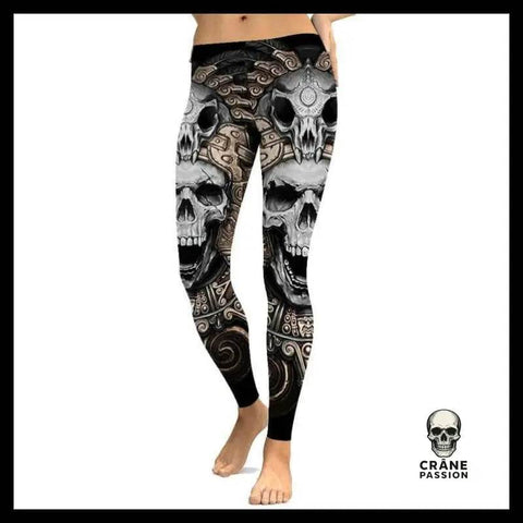 Legging Tête de Mort Crâne Animal - Crâne Passion
