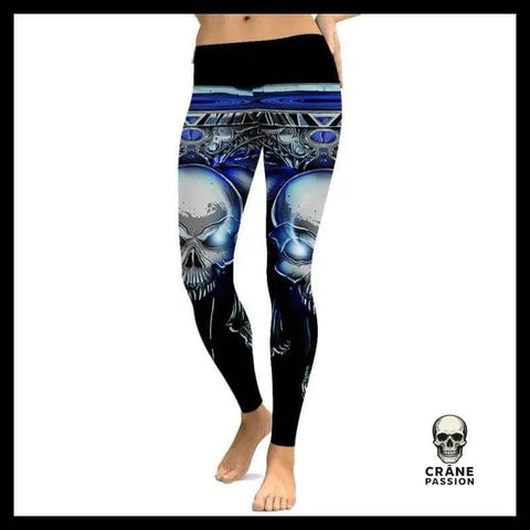 Legging Tête de Mort Crâne Metal - Crâne Passion