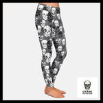 Legging Tête de Mort Crânes Gris - Crâne Passion