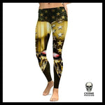 Legging Tête de Mort Drapeau Americain - Crâne Passion