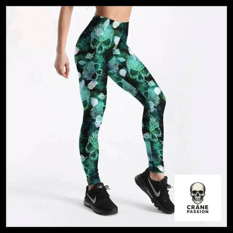 Legging Tête de Mort Ecailles - Crâne Passion