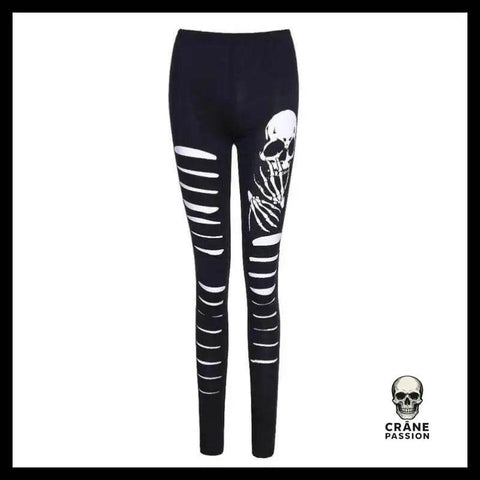 Legging Tête de Mort Gothique - Crâne Passion