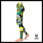 Legging Tête de Mort Jaune - Crâne Passion
