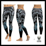 Legging Tête de Mort Loup Feroce - Crâne Passion