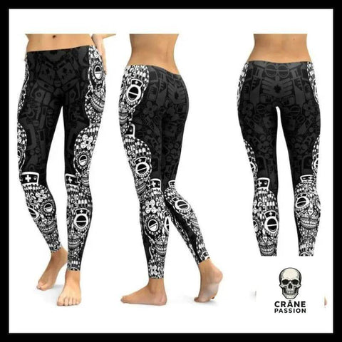 Legging Tête de Mort Medicaments - Crâne Passion