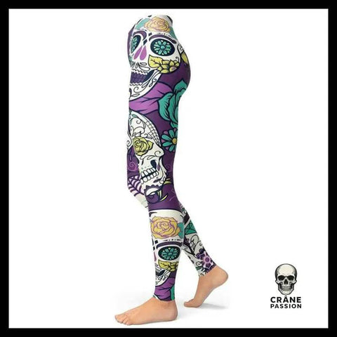 Legging Tête de Mort Mexicaine Calavera - Crâne Passion