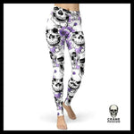 Legging Tête de Mort Mexicaine avec Fleurs - Crâne Passion