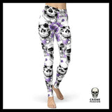 Legging Tête de Mort Mexicaine avec Fleurs - Crâne Passion