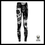 Legging Tête de Mort Noir et Blanc - Crâne Passion