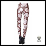 Legging Tête de Mort Avec Rose - Crâne Passion