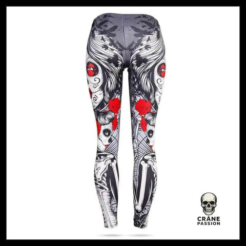 Legging Tête de Mort Santa Muerte - Crâne Passion