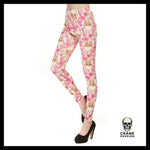 Legging Tête de Mort Sublime Roses - Crâne Passion