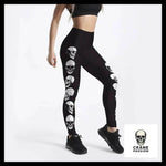 Legging Tête de Mort Totem de Crânes - Crâne Passion